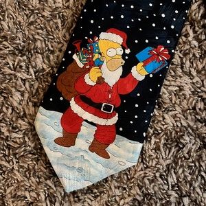 Marks & Spencer The Simpsons Homer Simpson Christmas Men’s Silk Tie